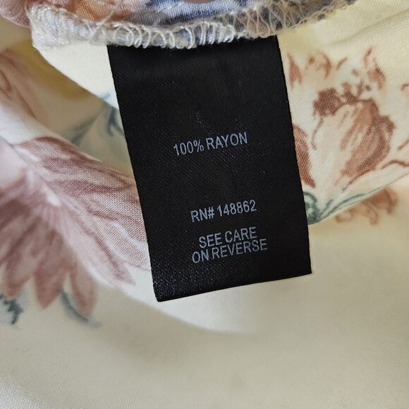 TORRID Tank Size 1X Floral Babydoll Challis Tunic Tank Summer Spring Sleeveless - Picture 4 of 12